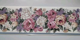 2 Pack Gencorp Pre-pasted Decorative Border - 10yds - Pink White Purple ... - $14.84