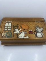 Holly Hobbie Music Jewelry Box Wood Made In Japan Vintage 1970’s. Please Read - £15.75 GBP