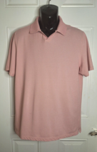 Men&#39;s Robert Baraket Blush Short Sleeve V-Neck Polo Pullover Shirt Size XL - $21.84