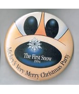 1994 Mickeys Very merry Christmas Party Pin back Button Pinback - €21,90 EUR