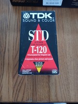 TDK STD Superior Tape Quality T-120 Used Vhs Tapes Set Of 5 - $20.67