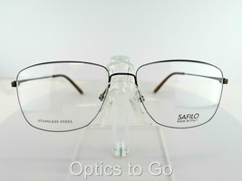 SAFILO SA-1041 (2NM) Matt Brown 57-15-145 STAINLESS STEEL Eyeglass Frames - £22.28 GBP