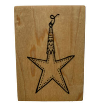 Christmas Ornament Star Rubber Stamp PSX C-3060 Vintage 2000 New - £6.15 GBP