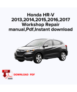 Honda HR-V 2013,2014,2015,2016,2017 Factory service repair manual, Works... - $17.50