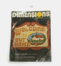 Dimensions #2182 Needlepoint Stitch Kit Welcome To Our Home - £14.85 GBP