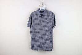 Brooks Brothers Mens Medium Slim Fit Linen Blend Geometric Knit Golf Pol... - $44.50