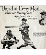 1940 Jack Coombs Duke University Baseball Bakers Bread Advertisement XL  - $916.42 MXN