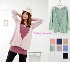 Japan Deep V-neck Relaxed Knit Cardigan! - $9.50