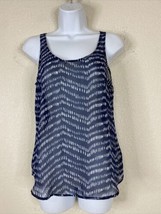 Old Navy Womens Size XS Sheer Blue Scoop Neck Tank Sleeveless - £7.66 GBP
