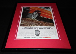 1966 Firestone Tires 11x14 Framed ORIGINAL Vintage Advertisement - $44.54