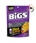 4x Bigs Taco Bell Taco Supreme Sunflower Seeds Bags 5.35oz Do Flavor Big... - £16.67 GBP