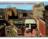 Downtown Monorail Terminal Seattle Washington WA Chrome Postcard H19 - £3.52 GBP