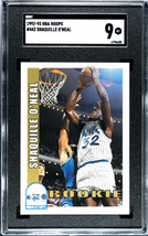 Shaquille O&#39;Neal 1992-93 NBA Hoops Rookie Card (RC) #442- SGC Graded 9 M... - $59.95