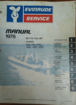 1978 Evinrude Servizio Negozio di Riparazione Officina Manuale 85 115 140 HP OEM - £55.12 GBP