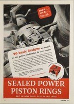 1944 Print Ad Sealed Power Piston Rings New &amp; Old Cars Muskegon,Michigan - £13.65 GBP