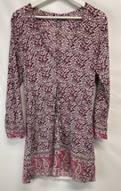 Athleta Tunic Top BoHo Blouse Cover Up Cotton Lightweight Tie Waist S - £19.76 GBP