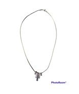 Vintage Womens Silver Tone 16&quot; Necklace 5 Silver Tone Bars Lobster Claw ... - $163.45 MXN