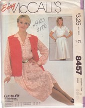 SIMPLICITY 8457 SIZE 8/10 PATTERN MISSES&#39;  EASY SEW DRESS - $3.00