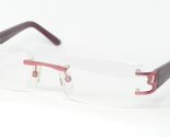 m [VIER] 4414 830 ROSE-PINK EYEGLASSES GLASSES RIMLESS vier 51-17-135mm - $58.08
