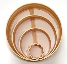 Circle Design Mini Concha Cutter Mexican Sweet Bread Stamp Made in USA P... - £4.77 GBP