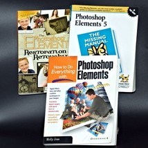 Photoshop Elements Books Set 3 How to Do Everything Missing Manual Resto... - £31.57 GBP
