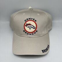 Vintage Denver Broncos NFL Game Day Hat Strapback Cap Cream - $8.44