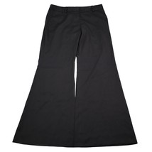 Anne Klein Pants Womens 6P Black Petite Flared Hook Eye Zip Pocket Suit Pants - £23.34 GBP