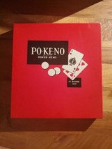 Po-Ke-No Poker Keno Pokeno Card Game 12 Board Set Vintage 1960&#39;s 196 Chips - £13.32 GBP