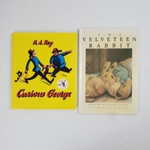 Children&#39;s Book Lot (2) The Velveteen Rabbit &amp; Curious George Hard Covers - £3.53 GBP