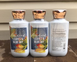 Bath Body Works Orchard Leaves Blue Sky Lotion Lot 3 retired fall autumn - $159.99