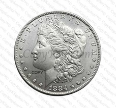 1884 O Morgan Silver Dollar Commemorative COPY coin - £11.79 GBP