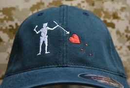 Blackbeard Flexfit Brand Baseball Cap L-XL Edward Teach Pirate Flag Patc... - $37.50