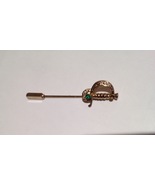 vintage jewelry 1940&#39;s sword with stone stick pin green - £56.08 GBP