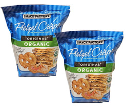 2 Packs Snack Factory Organic Pretzel Crisps Thin Crunchy Crackers 28 oz... - $32.90