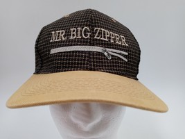 OC Mr Big Zipper Plaid Brown Hat Cap Adjustable One Size fits All - $13.16