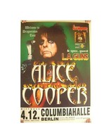 Alice Cooper Poster Concert German Berlin - $85.73 CAD