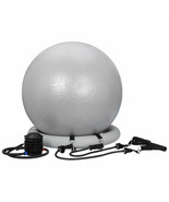 Portable Durable 25.6&quot; Yoga Fitness Pilates Ball Stability Base Improve ... - £33.45 GBP