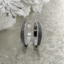 Cute Real Sterling Silver Antique finish foot band Toe THUMB Rings- Pair - £35.15 GBP