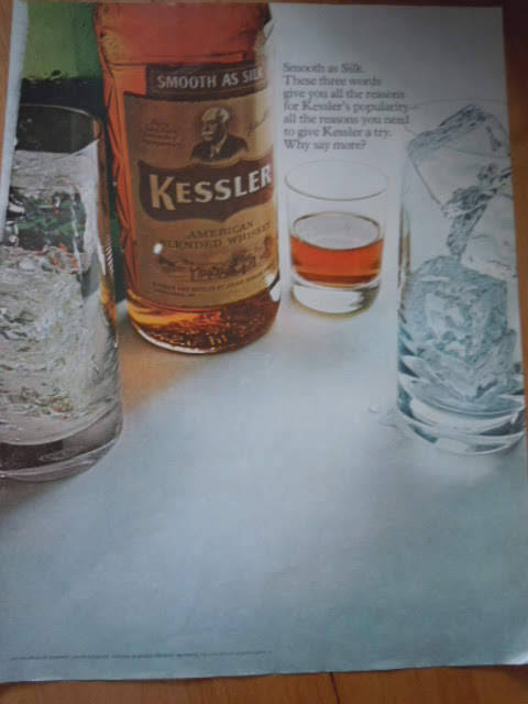 Kessler American Blended Whiskey On The Rocks Print Magazine Advertiseme... - $3.99
