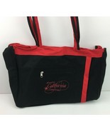 Road To California Quilters Conference Black Red Large Canvas Shoulder B... - £31.49 GBP