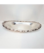 VINTAGE ROGERS SILVER PLATE OVAL SERVING DISH TRAY ORNATE RIMS - $39.99