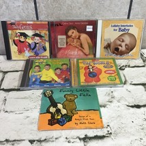 Kids Music CD Lot Of 5 Celine Dion Anne Geddes Funny Little Fella The Wiggles - £11.67 GBP