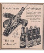 Vintage Print Ad Canada Dry Loaded With Refreshment 1950s Gun Holster 4 ... - $3.42