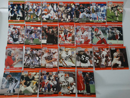 1990 Pro Set Series 1 &amp; 2 Update Cleveland Browns Team Set of 26 Football Cards - £7.87 GBP