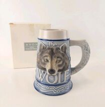 THE WOLF American Animal Ceramarte Porcelain Ceramic 2000 Tom O'Brien Stein - $19.90