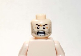 Head  Five O&#39;Clock Shadow Angry beard Minifigure head DIY - $2.00