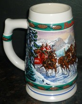 1993 Budweiser Holiday Collection Stein Ceramarte Brazil &#39;special Delivery&#39; - £9.67 GBP
