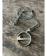 NEW Nike SILVER NECKLACE PLATED METAL 20&quot; INCH CHAIN WITH ADJUSTER SWOOS... - $27.68 CAD