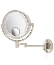 Hl8515n Lighted Wall Mount Makeup Mirror With 7x And 15x Magnification N... - £37.37 GBP