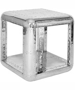 NauticalMart Aluminum Industrial End Table Metal Furniture Silver Side T... - $15,059.58 MXN